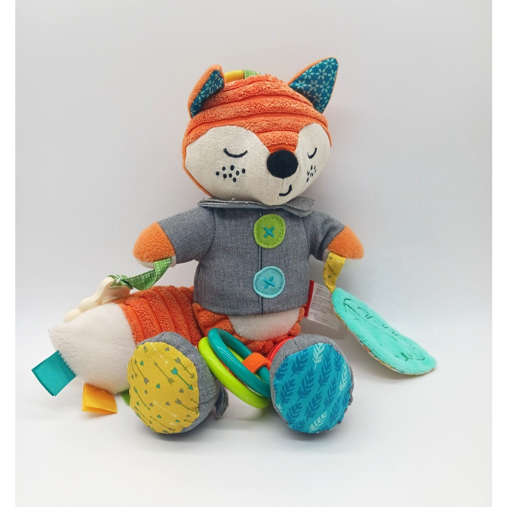 Infantino Go GaGa Playtime Pal Plush Stroller Car Seat Activity Toy Fox